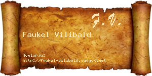 Faukel Vilibald névjegykártya